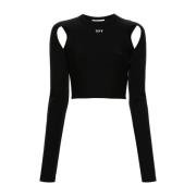 Off White Stilren Vit Blus Black, Dam