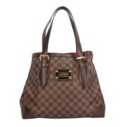 Louis Vuitton Vintage Pre-owned Canvas axelremsvskor Brown, Dam