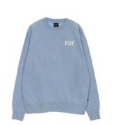 HUF Ljusblå Herr Crewneck Sweatshirt Blue, Herr