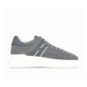 Hogan Grå Mocka Sneakers med Memory Foam Gray, Herr