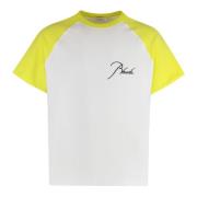 Rhude T-shirt z logo z bawelny White, Herr