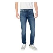 Calvin Klein Jeans Klassiska Straight-Leg Denim Jeans Blue, Herr