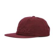 HUF Platt skärm 5-panel hatt med logotyp Red, Unisex