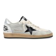 Golden Goose Ball Star Net Sneakers Gray, Herr