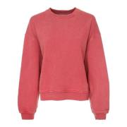 Samsøe Samsøe Casual Jersey Sweatshirt med Oversized Passform Pink, Da...