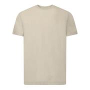 Zanone Crepe tyg kortärmad T-shirt Beige, Herr