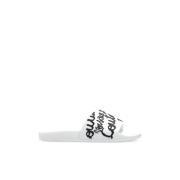 Versace Jeans Couture Gummisandaler med logotyp White, Dam