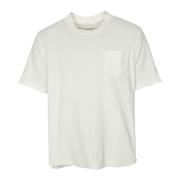 OAS Broderad Ficka Terry T-Shirt White, Herr