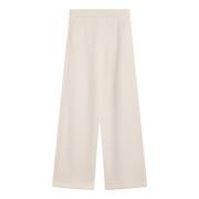 Max Mara Reguljära rena byxor White, Dam