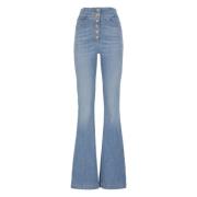 Elisabetta Franchi Ljusblå Jeans med Bältesöglor Blue, Dam