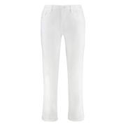 7 For All Mankind Straight Leg Jeans med Metaldetaljer White, Dam