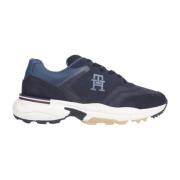 Tommy Hilfiger Blå Sneakers Ventilmix Fritid Blue, Herr