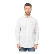 Richmond Vit Logo Button-Up Skjorta White, Herr