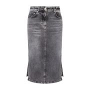 Moschino Denim Kjolar Kollektion Gray, Dam