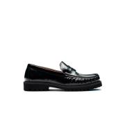 Selected Homme Modernt Penny Loafers med Gummisula Black, Herr