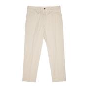 Nine In The Morning Avslappnad passform bomull chino byxor Beige, Herr