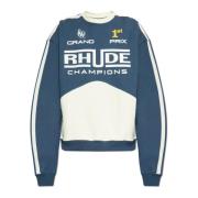 Rhude Sweatshirt med logotyp Blue, Herr