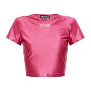 Versace Jeans Couture T-shirt med tryck Pink, Dam