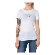 Tommy Jeans Dam Vit Tryck T-shirt White, Dam