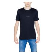 Guess Svart Bomull Kortärmad Tee Black, Herr