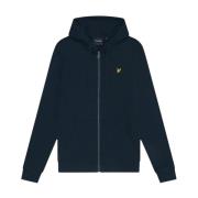 Lyle & Scott ZipUp Hoodie Classic Fit Blue, Herr