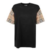 Burberry Svarta T-shirts och Polos Black, Dam