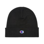 Champion Tryckt Polyester Beanie Svart Black, Herr