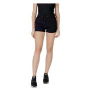 Guess Svarta Snörade Atletiska Shorts Black, Dam