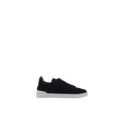 Ermenegildo Zegna Mocka Slip-On Sneakers Black, Herr