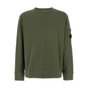 C.P. Company Grön Crewneck Sweatshirt med Linsmotiv Green, Herr