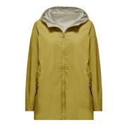 BomBoogie Kvinnors omvändbara tvåfärgade parkas Yellow, Dam