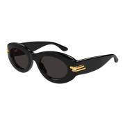 Bottega Veneta Bv1322S 001 Sunglasses Black, Dam