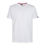 Fay Avslappnad Bomull T-shirt White, Herr