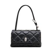 Marc Jacobs Svart Dubbel Axelväska Black, Dam