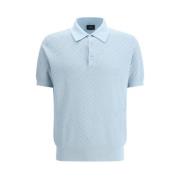 Brioni Klassisk Polo Skjorta Mr20 Stil Blue, Herr