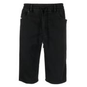 Diesel Bekväma Herr Elastisk Midja Shorts Black, Herr