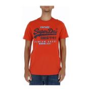 Superdry Herr Orange T-shirt Orange, Herr