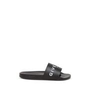 Givenchy Svarta sandaler med maxi-logga Black, Dam