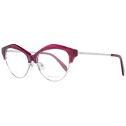 Emilio Pucci Burgundy Cat Eye Kvinnors Optiska Bågar Red, Dam