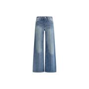 Re/Done Vintage Wide Leg Jeans Blue, Dam