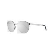 WEB Eyewear Silver Spegel Runda Solglasögon Stiligt Tillbehör Gray, Un...