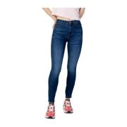 Guess Stiliga Skinny Jeans för Kvinnor Blue, Dam