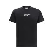 Dsquared2 Monokrom Bomull T-shirt med Ikonisk Monogram Black, Herr