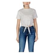 Guess Beige T-shirt med Kort Ärm Beige, Dam