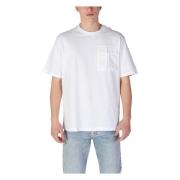 Antony Morato Vit Bomull Kortärmad T-shirt White, Herr