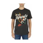 Superdry Grafisk Örn Crew Neck T-shirt Black, Herr