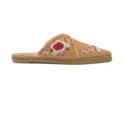 Castañer Rosana Etro T/273 · Platt Espadrill Beige, Dam