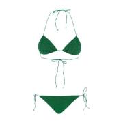 Oseree Grön Bikini med Triangulär Topp Green, Dam