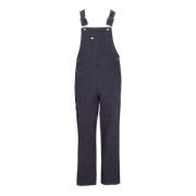 Dickies Canvas Bib och Brace Långbyxor Black, Dam