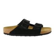 Birkenstock Arizona Slides Svart Mocka Kollektion Black, Herr